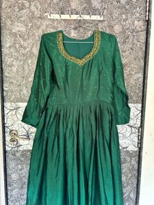 Elegant Green Ethnic Gown