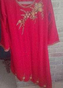 Brand New Pink Dress Gown Kurta With Plazzo