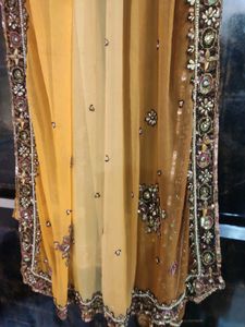 Gorgeous Wooden Coloured Suit With Heavy Dupatta And Salwar Set