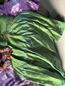 Green &amp; Gold Embellished Indian Outfit