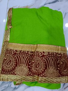 Broad border Saree