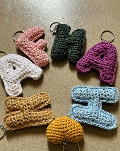 Crochet Initial Keychains