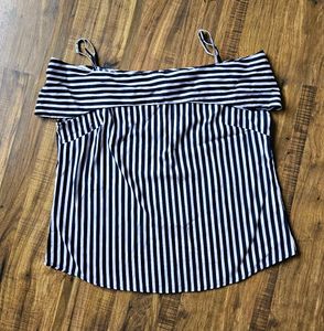 Striped Off Shoulder Top