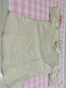 Elegant Cream Puff Sleeve Blouse