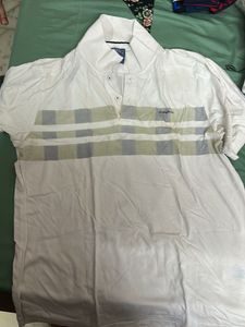 White Striped Polo Shirt