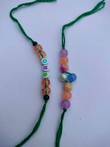Green Tread Rakhi Combo