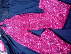 Sparkling Pink Sequin Jumpsuit