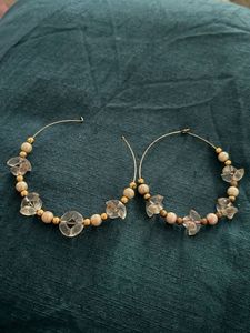Beaded Hoop Earrings
