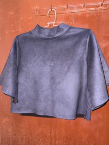 2 Mock Neck Top(Crop Tee)