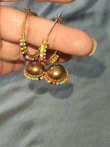 Medium Size Beads Jhumka