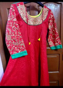 Combo of Embroidered Anarkali &amp; Asymmetric Dress