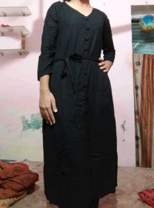 Black Button-Down Dress