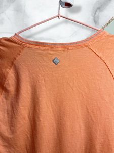 Peach Stretchable Casual Top