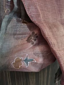 Organza Mauve Saree