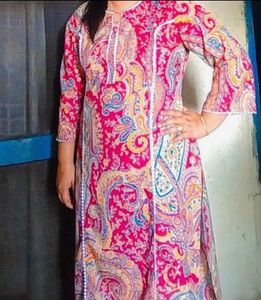 Tabeedah XXL Pink Paisley Top