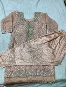 Gota Dhanak💙 Suit Free Size
