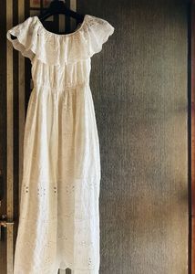 White Off Shoulder One Peice