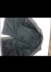 Elegant Grey Wool Blend Coat