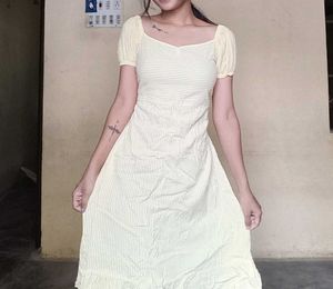 Yellow Striped Dress💛