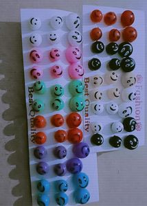 Multicolour Round Smile stud Card earring for girls and women Plastic Stud Earring 💖🫶🏻