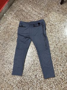 Blue Stretchable Casual Pant