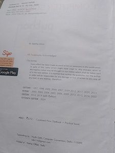 Computer Science Book For Class12