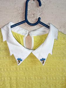 Trendy Ladies Lace Top Layered Yellow 💛