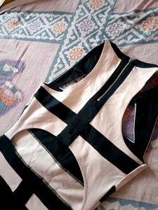 BERSHKA CUTOUT BODYCON MINI DRESS