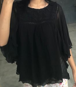 Black Butterfly Like Tops