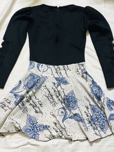 Floral Print Mini Skirt