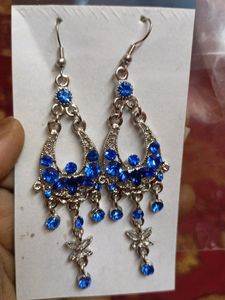 new ...not used ...beautiful blue earing...can go with ethnic and western look...