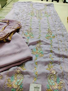 hand embroidery dress material