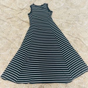 Striped Black & White Dress