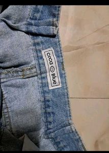 Mini Distressed Denim Skirt