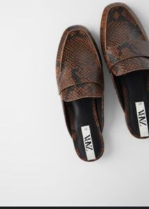 Zara Animal Print Mules