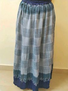 Daily wear Blue &amp; White Floral Skirt✨