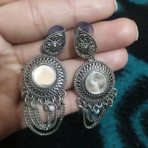 Silver Oxidized Earings