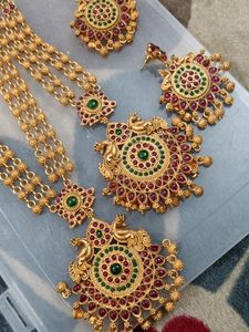 Ruby Stone Jewellery Set