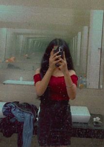 Red Off-Shoulder Top