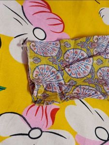 Yellow Shirt Peplum Top