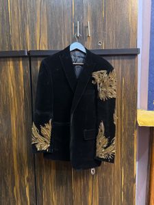 Embroidered Velvet Jacket
