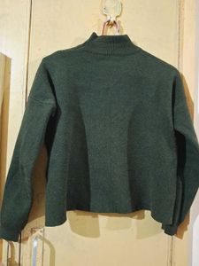 Dark Green Turtleneck Sweater