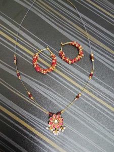 Red & Gold Jewelry Set Freebies Also