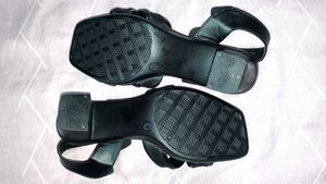 Black Strappy Flats