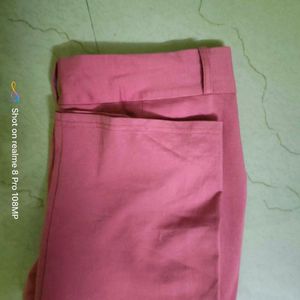Pink Casual Pants