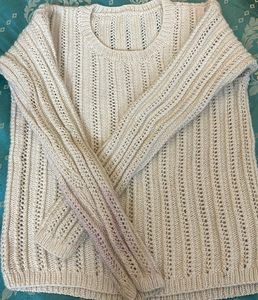 White Knitted Sweater