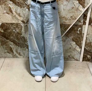 Denim White Washed Jeans Women.