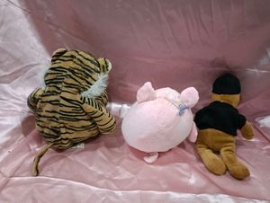 Combo Of 3 Imported Soft Toys