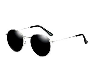 Round Sunglasses - Silver Frame
