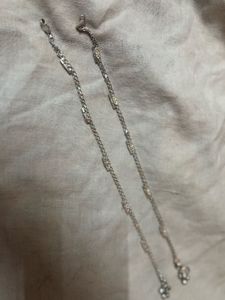 women real silver payal